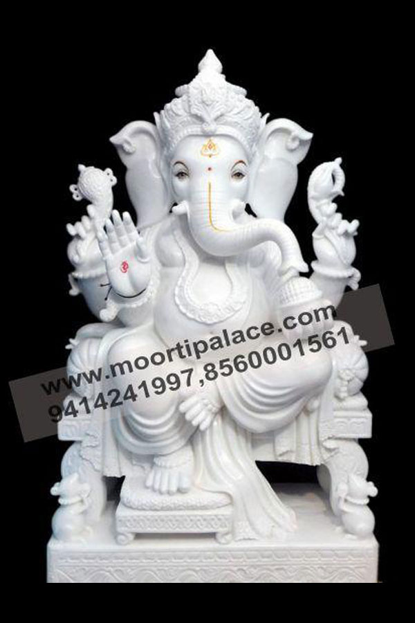 Makrana Marble Ganeshji Murti