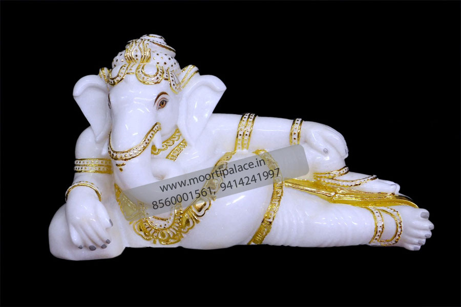 Sleeping Ganeshji Statue